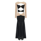 Cutout Bandage Midi Dress H5980