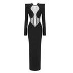 Cutout Bodysuit Long Sleeve Dress H5480