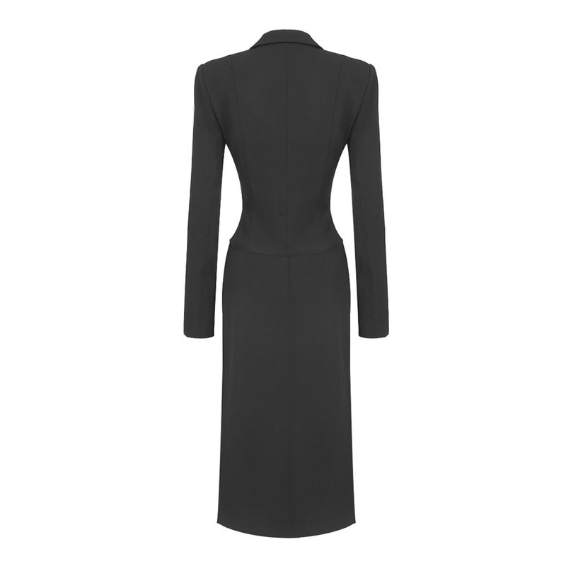 Cutout Buckle Blazer Dress H6069