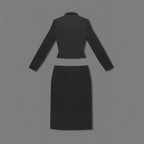 Cutout Buckle Blazer Dress H6069