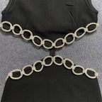 Cutout Chain Detail Mini Dress H5944