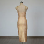 Cutout Embellished Midi Dress H6474