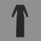 Cutout Long Sleeve Maxi Dress H6182