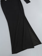 Cutout Long Sleeve Maxi Dress H7140