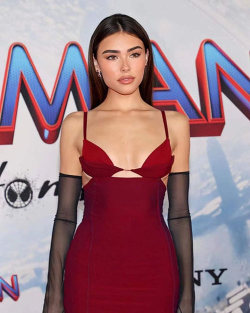 Cutout Red Mini Bandage Dress H4591