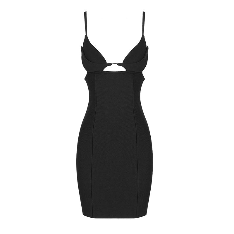 Cutout Red Mini Bandage Dress H4591