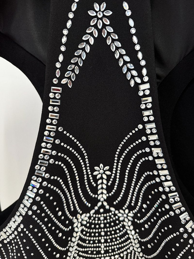 Cutout Sequin Lapel Tuxedo Suit H6739