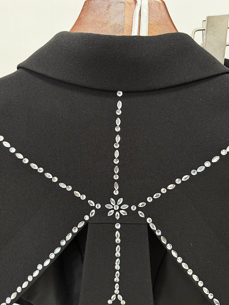 Cutout Sequin Lapel Tuxedo Suit H6739