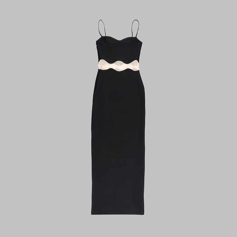 Cutout Strapless White Maxi Dress H5984