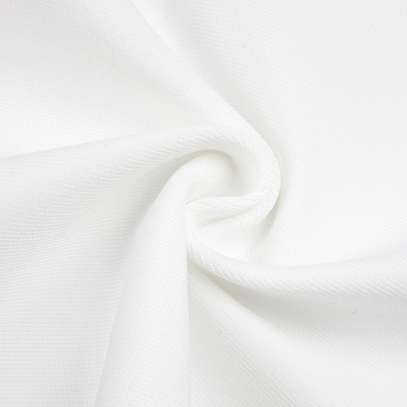 Cutout Strapless White Maxi Dress H5984