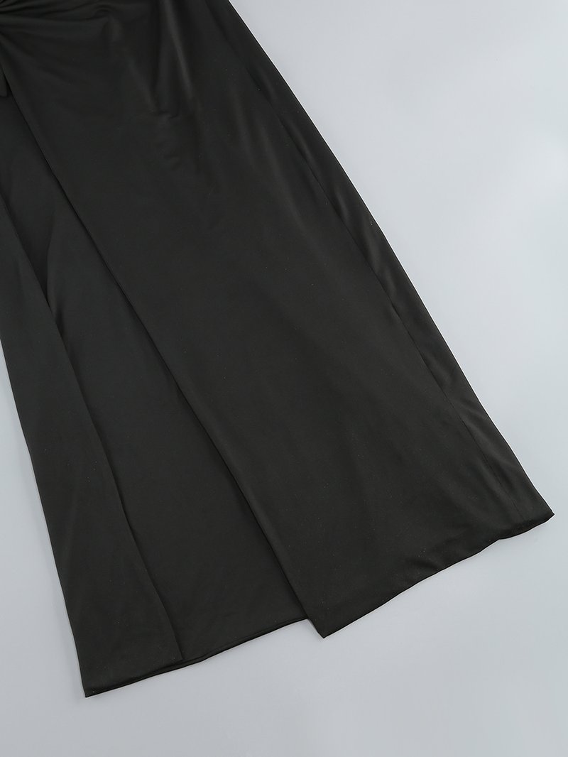 Cutout Tie Front Maxi Dress H6198