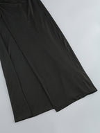 Cutout Tie Front Maxi Dress H6198