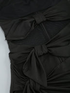 Cutout Tie Front Maxi Dress H6198