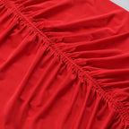 Deep V Ruched Long Sleeve Gown H6174