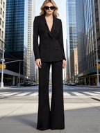 Double-Breasted Embellished Tuxedo Suit H7039