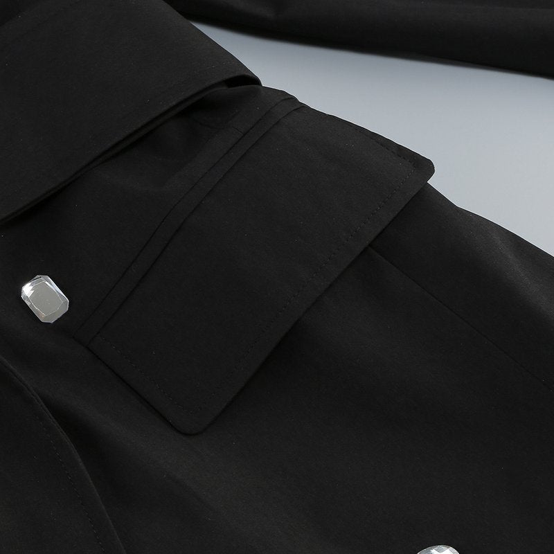Double Breasted Trench Mini Dress H7115