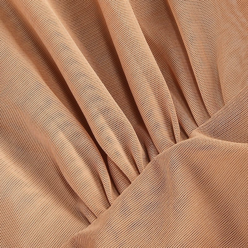 Elegant Ruched Halter Midi Dress H6652