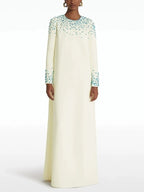 Embellished Long Sleeve Maxi Dress H6581