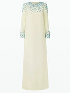 Embellished Long Sleeve Maxi Dress H6581