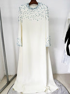 Embellished Long Sleeve Maxi Dress H6581
