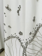Embroidered Long Sleeve Gown H6580