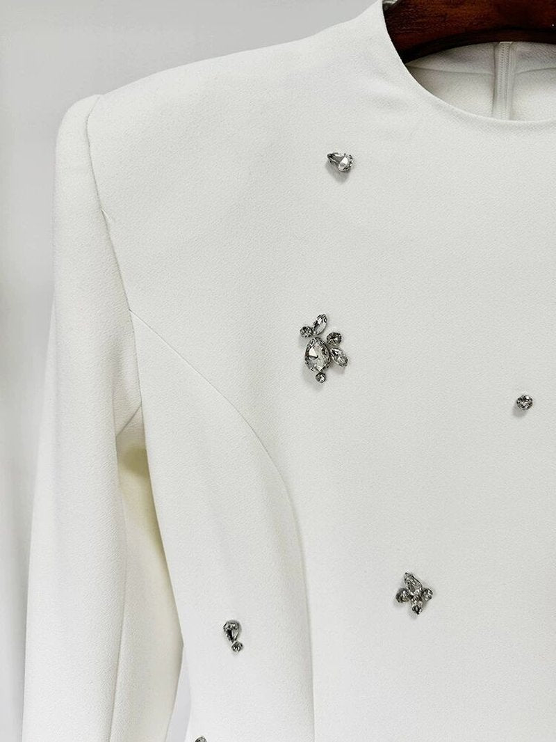 Embroidered Long Sleeve Gown H6580