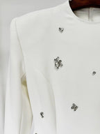 Embroidered Long Sleeve Gown H6580