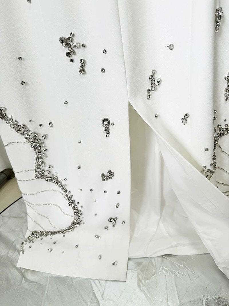 Embroidered Long Sleeve Gown H6580