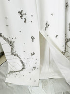 Embroidered Long Sleeve Gown H6580