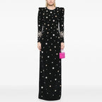 Embroidered Long Sleeve Maxi Dress H6610