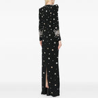 Embroidered Long Sleeve Maxi Dress H6610