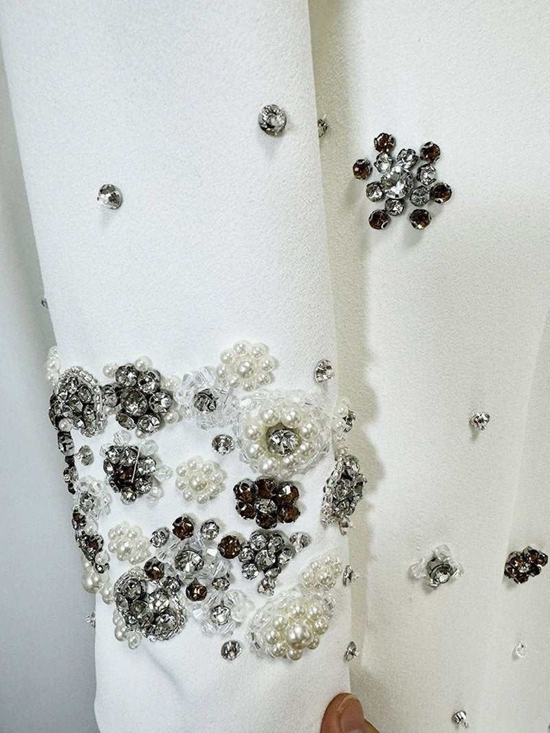 Embroidered Long Sleeve Maxi Dress H6610