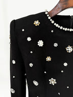 Embroidered Long Sleeve Maxi Dress H6610