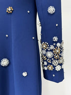 Embroidered Long Sleeve Maxi Dress H6610