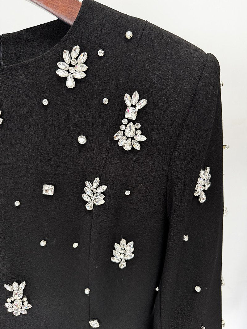 Embroidered Long Sleeve Maxi Dress H6689