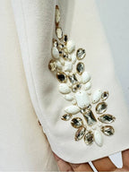 Embroidered Long Sleeve Mini Dress H6462