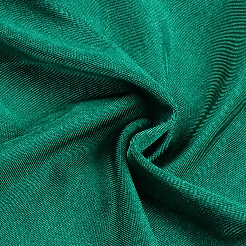 Emerald Draped Sleeve Bandage Dress H5966