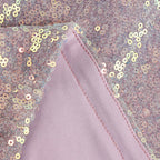 Feather Trim Sequin Mini Dress H5996
