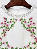 Floral Embroidered Long Sleeve Gown H7092