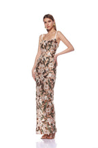 Floral Embroidered Sheer Maxi Dress H6597