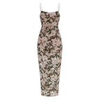 Floral Embroidered Sheer Maxi Dress H6597