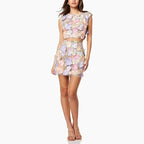 Floral Embroidered Two-Piece Set H6271