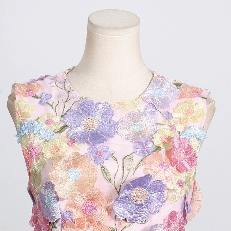Floral Embroidered Two-Piece Set H6271