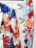 Floral Print Blazer Pants Suit H6861
