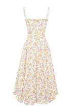 Floral Print Corset Midi Dress H6393