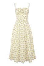 Floral Print Corset Midi Dress H6393