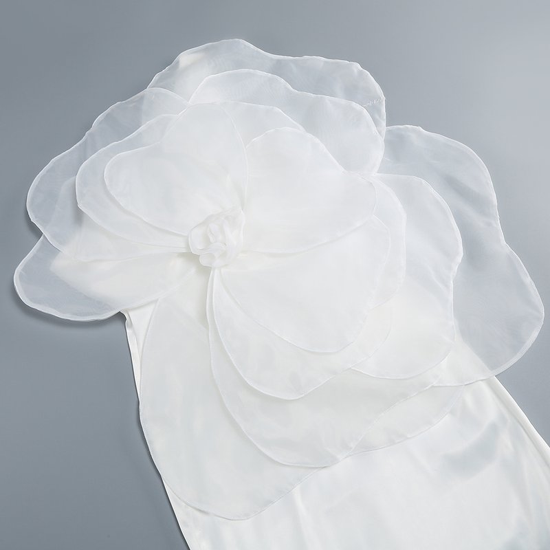 Floral Ruffle Off Shoulder Midi Dress H6338