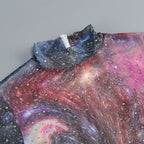 Galaxy Print Long Sleeve Mermaid Dress H6557