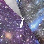 Galaxy Print Long Sleeve Mermaid Dress H6557