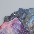 Galaxy Print Long Sleeve Mermaid Dress H6557
